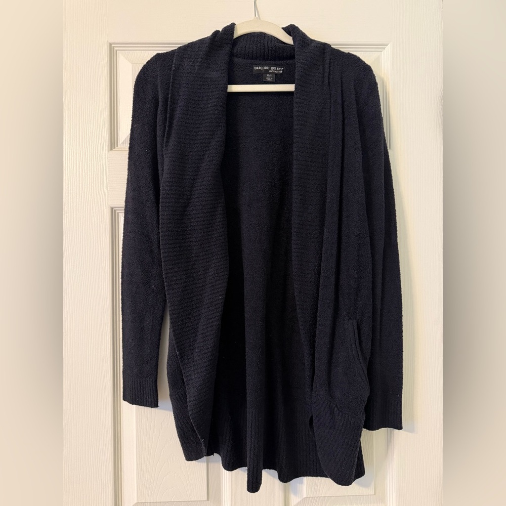 Barefoot Dreams Black Cozy Cardigan